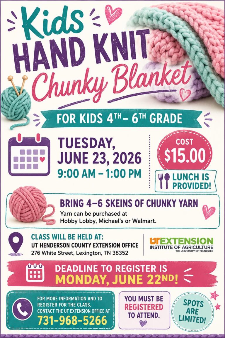 Information for blanket making class